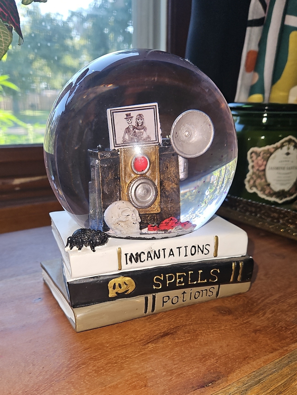 Halloween Spooky Couple Snow Globe Wedding Gift